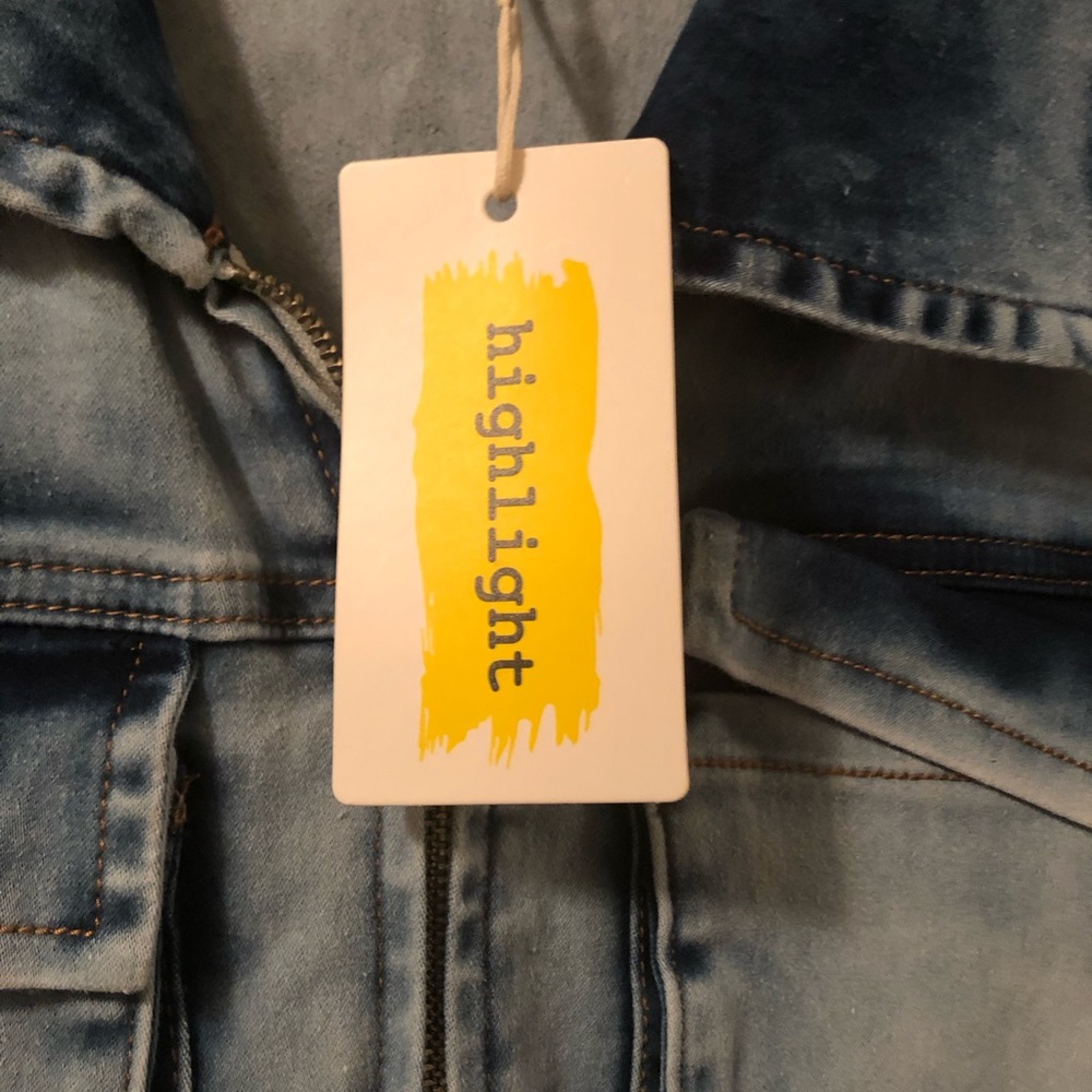 Light Blue Utility Jumpsuit by: Highlight - Picture 5 of 9